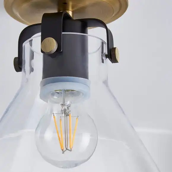 Dunelm Paulson Bathroom Flush Fitting Antique Brass 3 Dunelm Paulson Bathroom Flush Fitting Antique Brass - Image 3