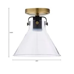 Dunelm Paulson Bathroom Flush Fitting Antique Brass 11 Dunelm Paulson Bathroom Flush Fitting Antique Brass -Dunelm Lights Sales 1000182584 alt07