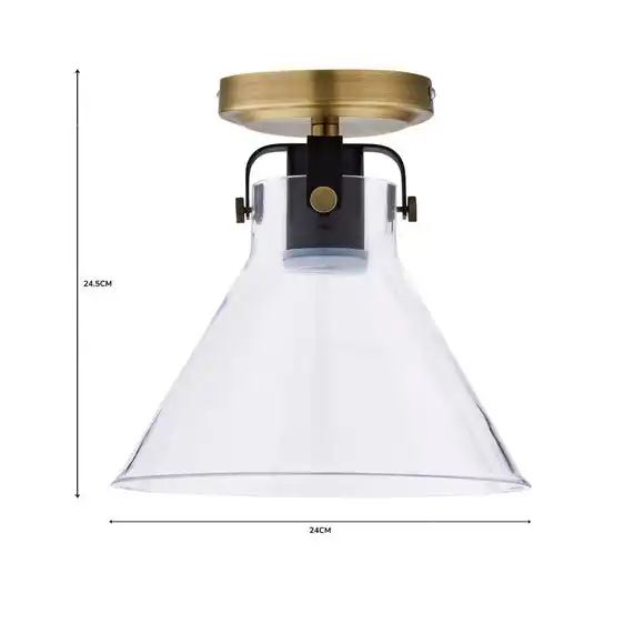 Dunelm Paulson Bathroom Flush Fitting Antique Brass 6 Dunelm Paulson Bathroom Flush Fitting Antique Brass - Image 6