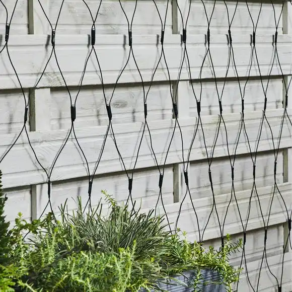 Dunelm 1.4m 160 LED Net Outdoor String Lights 2 Dunelm 1.4m 160 LED Net Outdoor String Lights - Image 2