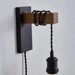 Dunelm Fulton Easy Fit Plug In Wall Light -Dunelm Lights Sales 1000182782 alt02