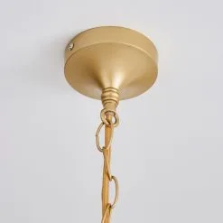 Dunelm Farrah Palm Leaf Ceiling Fitting Gold -Dunelm Lights Sales 1000182784 alt03