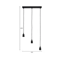 Dunelm Charlie 3 Light Bar Flex Fitting -Dunelm Lights Sales 1000182920 alt07