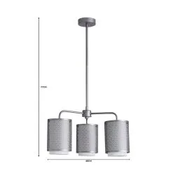 Dunelm Vienna 3 Light Ceiling Fitting -Dunelm Lights Sales 1000182960 alt07