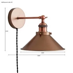 Dunelm Logan Plug-in Wall Light -Dunelm Lights Sales 1000183025 alt07