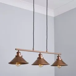 Dunelm Logan 3 Light Diner Ceiling Fitting -Dunelm Lights Sales 1000183031 alt01