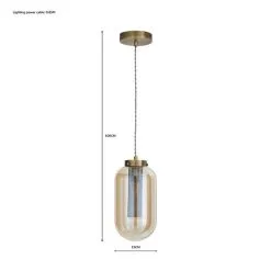 Dunelm Safi Mesh 1 Light Pendant Ceiling Fitting Antique Brass -Dunelm Lights Sales 1000183034 alt07