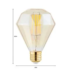 Status Bonny 4W ES ZSH Faceted Dimmable Bulb 10 Status Bonny 4W ES ZSH Faceted Dimmable Bulb -Dunelm Lights Sales 1000183074 alt07