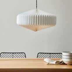 The Edited Life Origami Hexagon Paper Easy Fit Pendant -Dunelm Lights Sales 1000183094 alt01