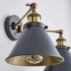 Dunelm Logan Dual Wall Light Grey -Dunelm Lights Sales 1000183097 alt02