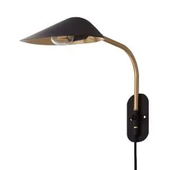 Dunelm Savona Easy Fit Plug In Wall Light Black -Dunelm Lights Sales 1000183100 alt05