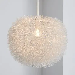 Dunelm Urchin Ball Silver Easy Fit Pendant