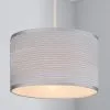 Dunelm Ripple Lamp Shade 24cm Silver -Dunelm Lights Sales 30124445
