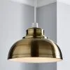Galley Antique Brass Easy Fit Pendant -Dunelm Lights Sales 30131047
