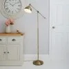 Dunelm Lever Arm Antique Brass Floor Lamp -Dunelm Lights Sales 30145246