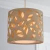Botanical Leaf Cut Out Lamp Shade 25cm Nat -Dunelm Lights Sales 30169197