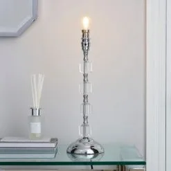 Dunelm Aries Chrome Table Lamp Base