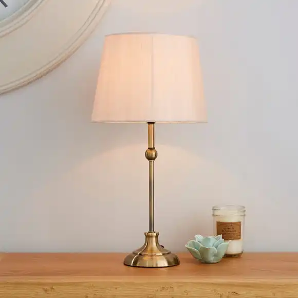 Dunelm Metal Ball Antique Brass Table Lamp 1 Dunelm Metal Ball Antique Brass Table Lamp