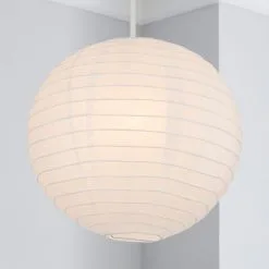 Dunelm Paper Lantern 30cm White Easy Fit Pendant
