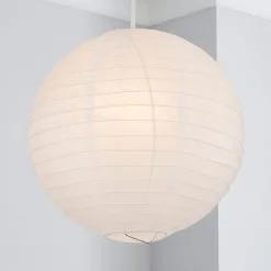 Dunelm Paper Lantern 35cm White Easy Fit Pendant