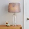 Dunelm Lenny Glass Clear Table Lamp -Dunelm Lights Sales 30243897