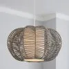 Dunelm Weave Wicker Natural Easy Fit Pendant -Dunelm Lights Sales 30244241