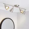 Masterlite Filbert 4 Light Hammered Chrome Spotlight -Dunelm Lights Sales 30248681