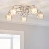 Dunelm Seychelles 5 Light Chrome Ceiling Fitting -Dunelm Lights Sales 30275916