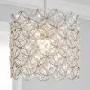 Dunelm Arden Floral Chrome Easy Fit Pendant -Dunelm Lights Sales 30275951