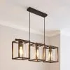 Dunelm London Industrial 3 Light Bronze Diner Ceiling Fitting -Dunelm Lights Sales 30276054