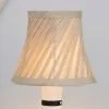 Dunelm Twisted Pleat Candle Lamp Shade 12cm Champ -Dunelm Lights Sales 30464079