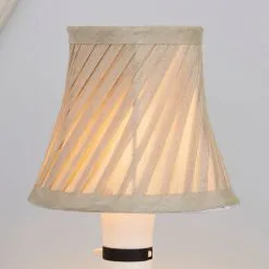 Dunelm Twisted Pleat Candle Lamp Shade 12cm Champ