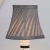 Dunelm Twisted Pleat Candle Lamp Shade 12cm Grey -Dunelm Lights Sales 30464634