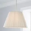 Dunelm Square Pleat Lamp Shade 25cm Ivory -Dunelm Lights Sales 30464757