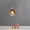 Dunelm Tanner Copper And Glass Table Lamp -Dunelm Lights Sales 30571723