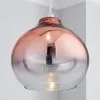 Dunelm Nivala Ombre Smoked Glass Copper Easy Fit Pendant -Dunelm Lights Sales 30571727