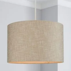 Dunelm Boucle Lamp Shade 35cm Natural