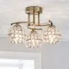 Dunelm Bergen 3 Light Crystal Antique Brass Ceiling Fitting 11 Dunelm Bergen 3 Light Crystal Antique Brass Ceiling Fitting -Dunelm Lights Sales 30579888