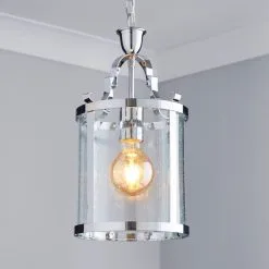 Dunelm Joplin Georgian 1 Light Lantern Glass Ceiling Fitting