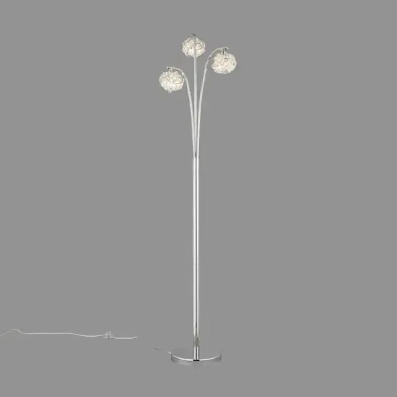 Dunelm Cecilie 3 Arm Chrome Floor Lamp 1 Dunelm Cecilie 3 Arm Chrome Floor Lamp