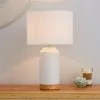 Dunelm Bibi Ceramic White Table Lamp -Dunelm Lights Sales 30622886