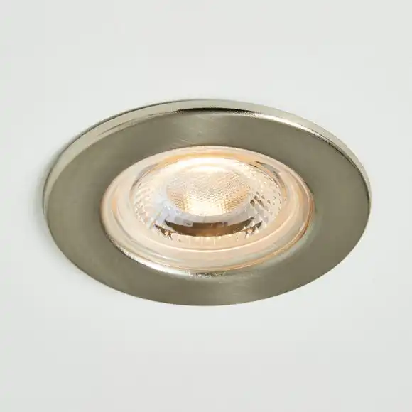 Dunelm Basics 1 Light Integrated LED Satin Nickel Recess Light 1 Dunelm Basics 1 Light Integrated LED Satin Nickel Recess Light
