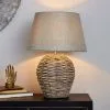 Dunelm Lari Split Weave Wicker Table Lamp -Dunelm Lights Sales 30624430