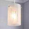 Dunelm Grayson Dot Glass White Easy Fit Pendant -Dunelm Lights Sales 30647566