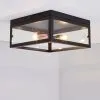 Dunelm Aneska 2 Light Black And Copper Flush Ceiling Fitting