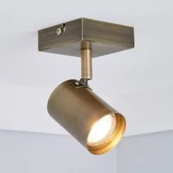 Dunelm Newark 1 Light Antique Bronze Spotlight