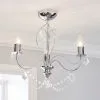 Dunelm Elizabeth 3 Light Bathroom Chrome Chandelier -Dunelm Lights Sales 30647916