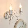 Dunelm Elizabeth 2 Light Chrome Bathroom Wall Light -Dunelm Lights Sales 30647917