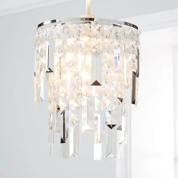 Dunelm Caressa Jewel Easy Fit Pendant 1 Dunelm Caressa Jewel Easy Fit Pendant