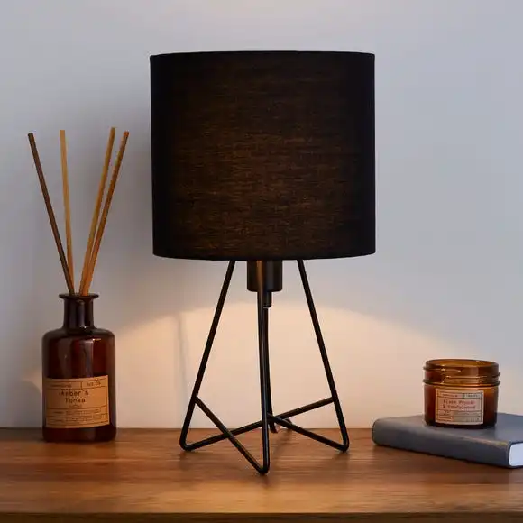 Dunelm Mini Hester Black Table Lamp 1 Dunelm Mini Hester Black Table Lamp